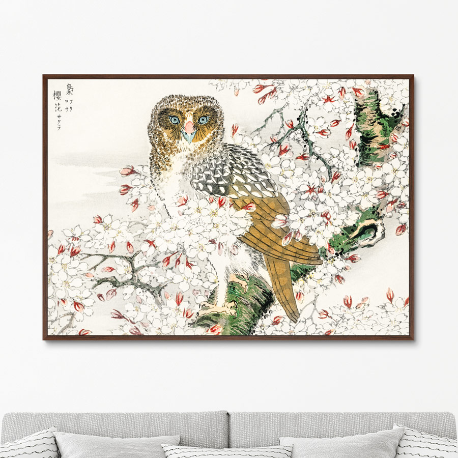 Репродукция картины на холсте Short-eared Owl and Cherry Flower 1885г. Размер 75х105см
Репродукция картины на холсте Short-eared Owl and Cherry Flower 1885г. Размер 75х105см