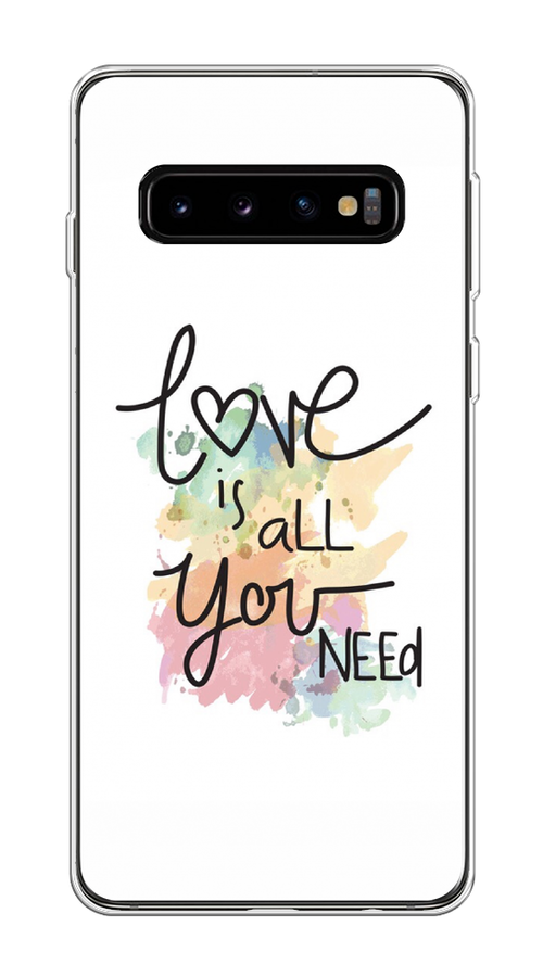 Чехол на Samsung Galaxy S10 "Love is all you need", Белый;черный;зеленый, 27050-1
Чехол на Samsung Galaxy S10 "Love is all you need", Белый;черный;зеленый, 27050-1