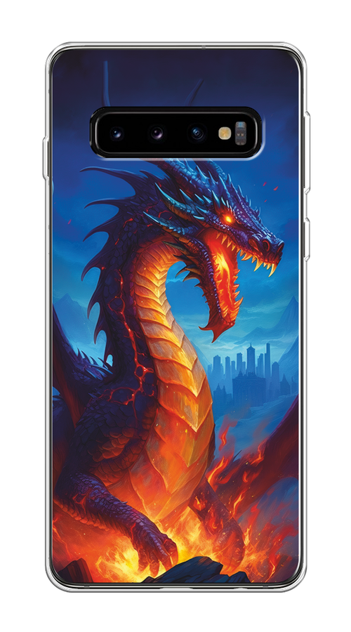 Чехол на Samsung Galaxy S10 "Дракон над лавой", Оранжевый;коричневый;синий, 27050-1
Чехол на Samsung Galaxy S10 "Дракон над лавой", Оранжевый;коричневый;синий, 27050-1