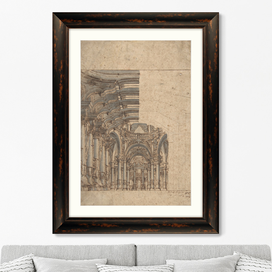 Репродукция картины в раме Design of a Baroque Church 1755г. Размер картины: 60,5х80,5см
Репродукция картины в раме Design of a Baroque Church 1755г. Размер картины: 60,5х80,5см