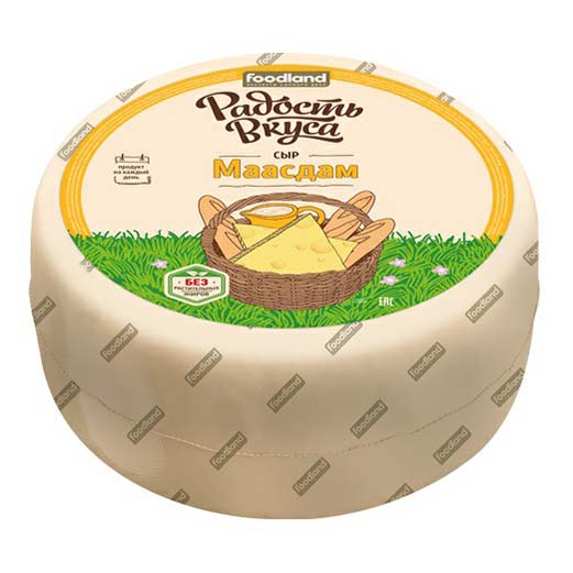 Сыр полутвердый Радость вкуса Маасдам 45%
Сыр полутвердый Радость вкуса Маасдам 45%