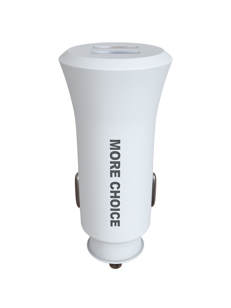 фото Зарядное устройство more choice ac23 2xusb 2.4a white 4627151192079
