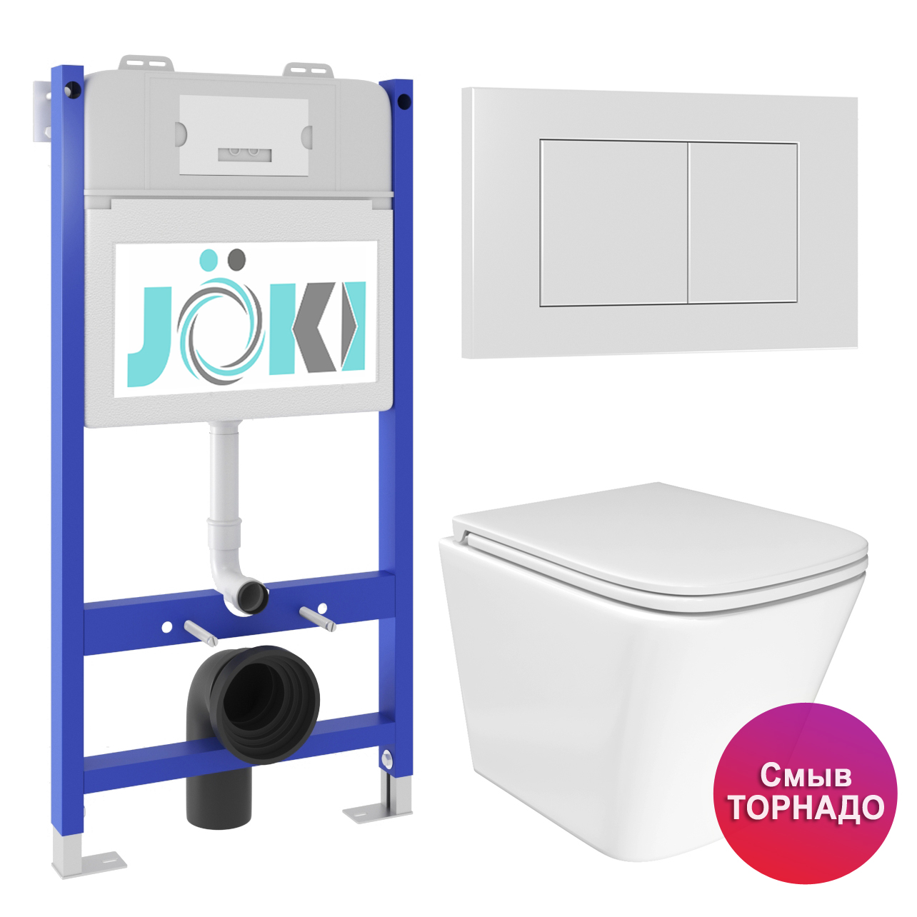 Комплект JOKI: инсталляция JK03351+кнопка JK020522WM белый+Verna T JK3031025 унитаз белый, Verna JKS303033020WM
Комплект JOKI: инсталляция JK03351+кнопка JK020522WM белый+Verna T JK3031025 унитаз белый, Verna JKS303033020WM
