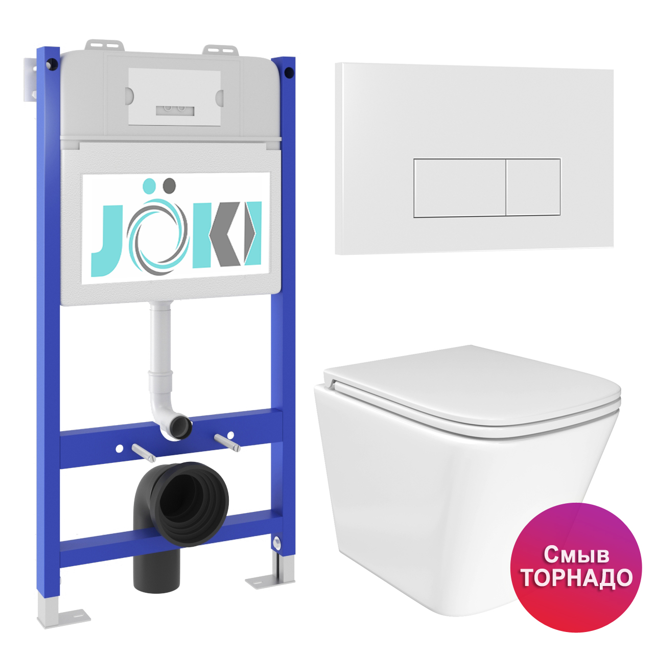 Комплект JOKI: инсталляция JK03351+кнопка JK018504WM белый+Verna T JK3031025 унитаз белый, Verna JKS303033018WM
Комплект JOKI: инсталляция JK03351+кнопка JK018504WM белый+Verna T JK3031025 унитаз белый, Verna JKS303033018WM