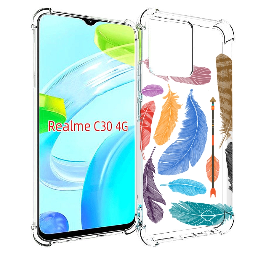 Чехол MyPads разноцветные перья для Realme C30 4G / Narzo 50i Prime, Прозрачный, Tocco
Чехол MyPads разноцветные перья для Realme C30 4G / Narzo 50i Prime, Прозрачный, Tocco