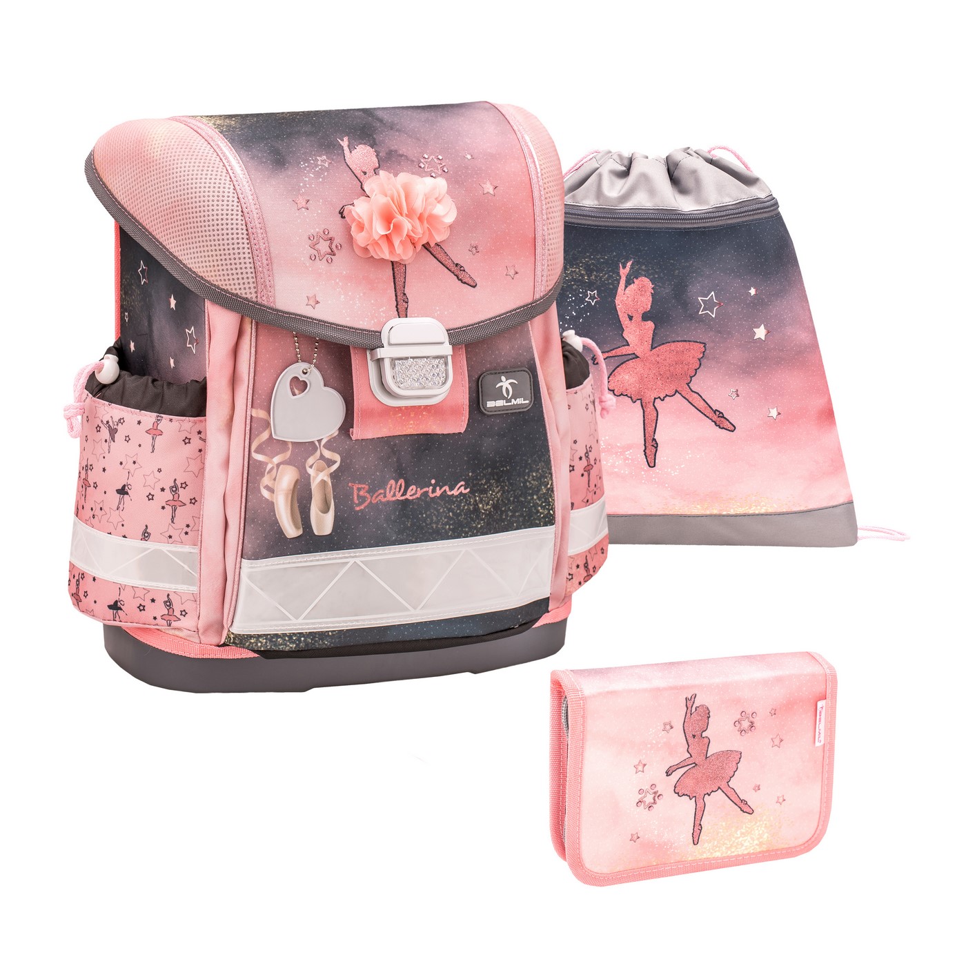 Ранец Belmil Classy Ballerina Black Pink, Балерина, с наполнением 403 13/O/9/BALL/SET, Розовый
Ранец Belmil Classy Ballerina Black Pink, Балерина, с наполнением 403 13/O/9/BALL/SET, Розовый