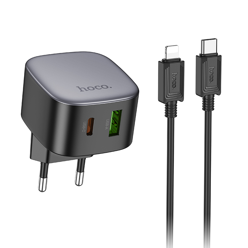 Сетевое зарядное устройство 3.0A PD 20W+QC3.0 для Lightning 8-pin Type-C Hoco CS32A Black, CS32Aia
Сетевое зарядное устройство 3.0A PD 20W+QC3.0 для Lightning 8-pin Type-C Hoco CS32A Black, CS32Aia