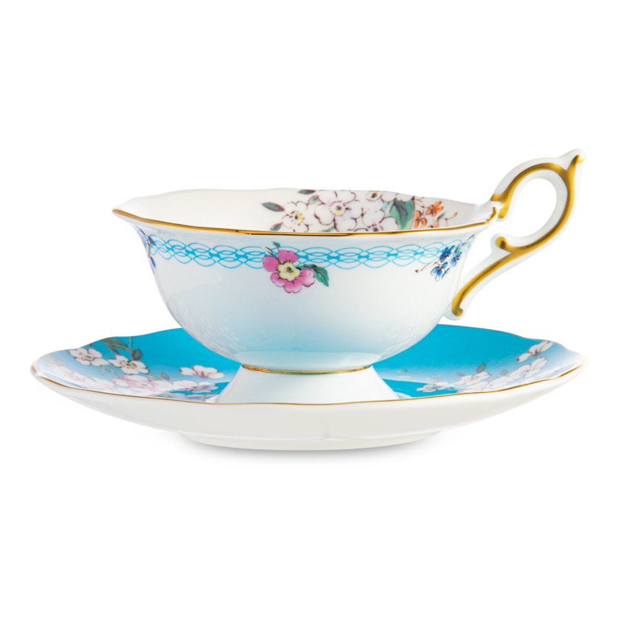 Чашка чайная с блюдцем Wedgwood Wonderlust Цветение 140 мл, фарфор, п/к, Голубой;белый
Чашка чайная с блюдцем Wedgwood Wonderlust Цветение 140 мл, фарфор, п/к, Голубой;белый