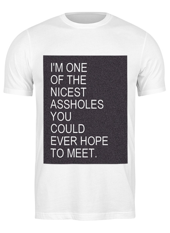 Футболка мужская Printio I'm an assholes 0667781 белая XL, Белый, I'm an assholes 0667781
Футболка мужская Printio I'm an assholes 0667781 белая XL, Белый, I'm an assholes 0667781