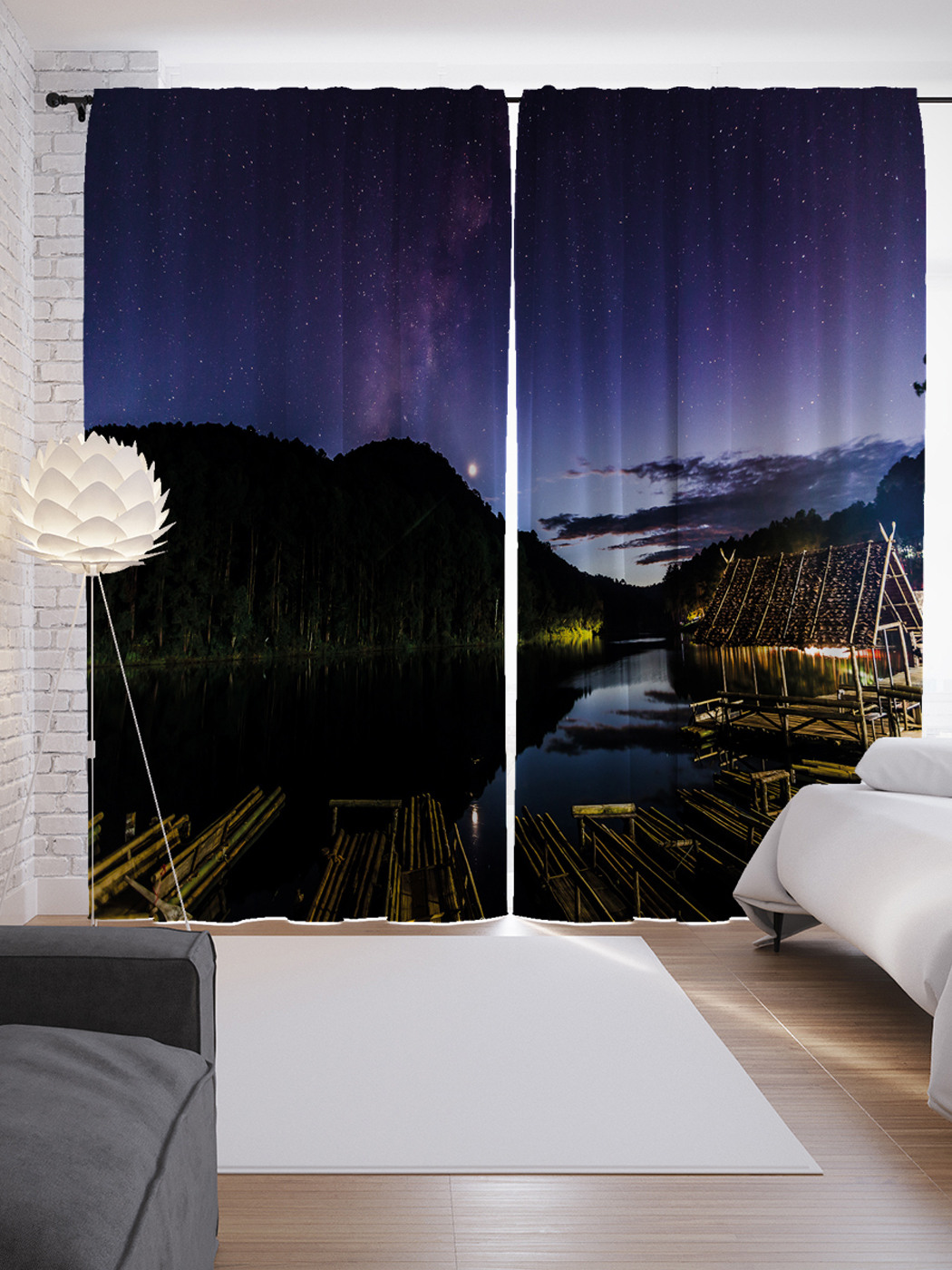 Шторы с фотопечатью "Вечер у реки" из сатена, 290х265 см
Шторы с фотопечатью "Вечер у реки" из сатена, 290х265 см