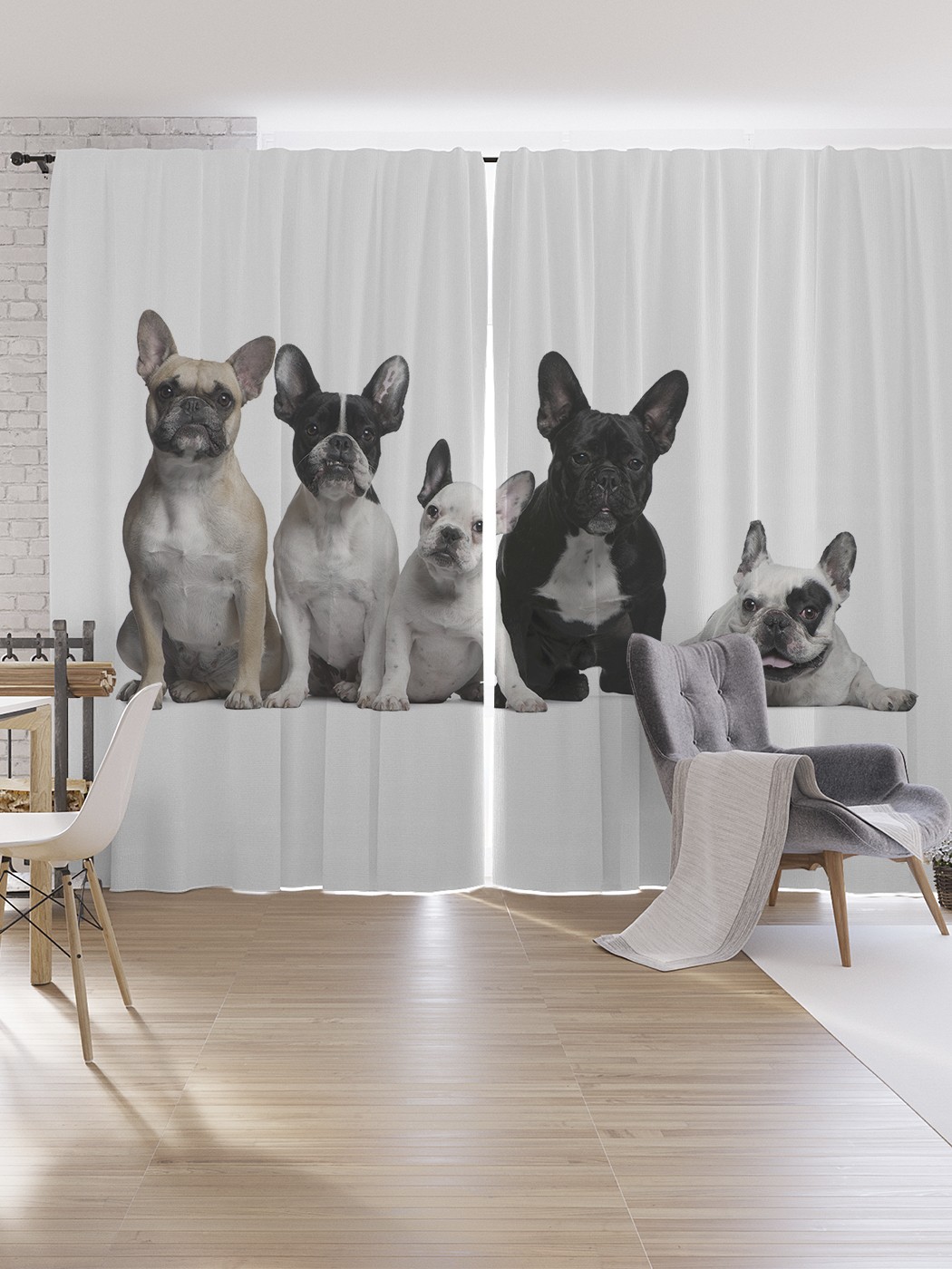 Шторы под лён JoyArty "Дружные щенки", серия Oxford DeLux, 340х265 см, Дружные щенки 
Шторы под лён JoyArty "Дружные щенки", серия Oxford DeLux, 340х265 см, Дружные щенки