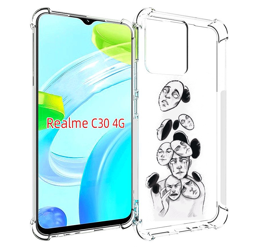 Чехол MyPads человек с разными масками для Realme C30 4G / Narzo 50i Prime, Прозрачный, Tocco
Чехол MyPads человек с разными масками для Realme C30 4G / Narzo 50i Prime, Прозрачный, Tocco