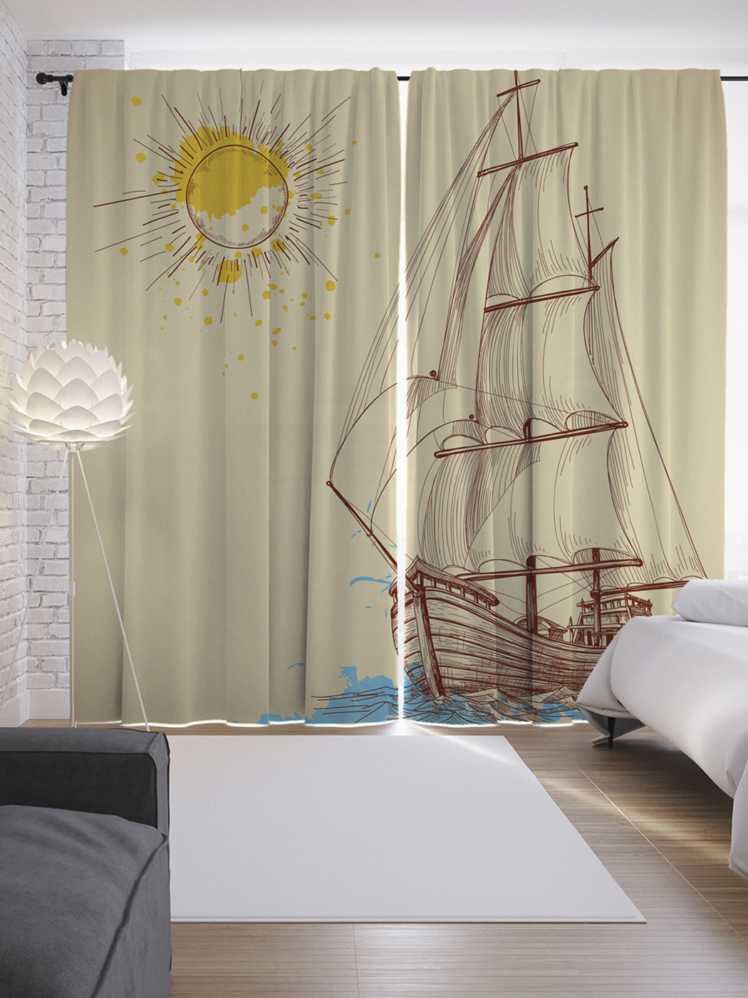 Шторы с фотопечатью "Солнце освещает путь" из сатена, 290х265 см
Шторы с фотопечатью "Солнце освещает путь" из сатена, 290х265 см