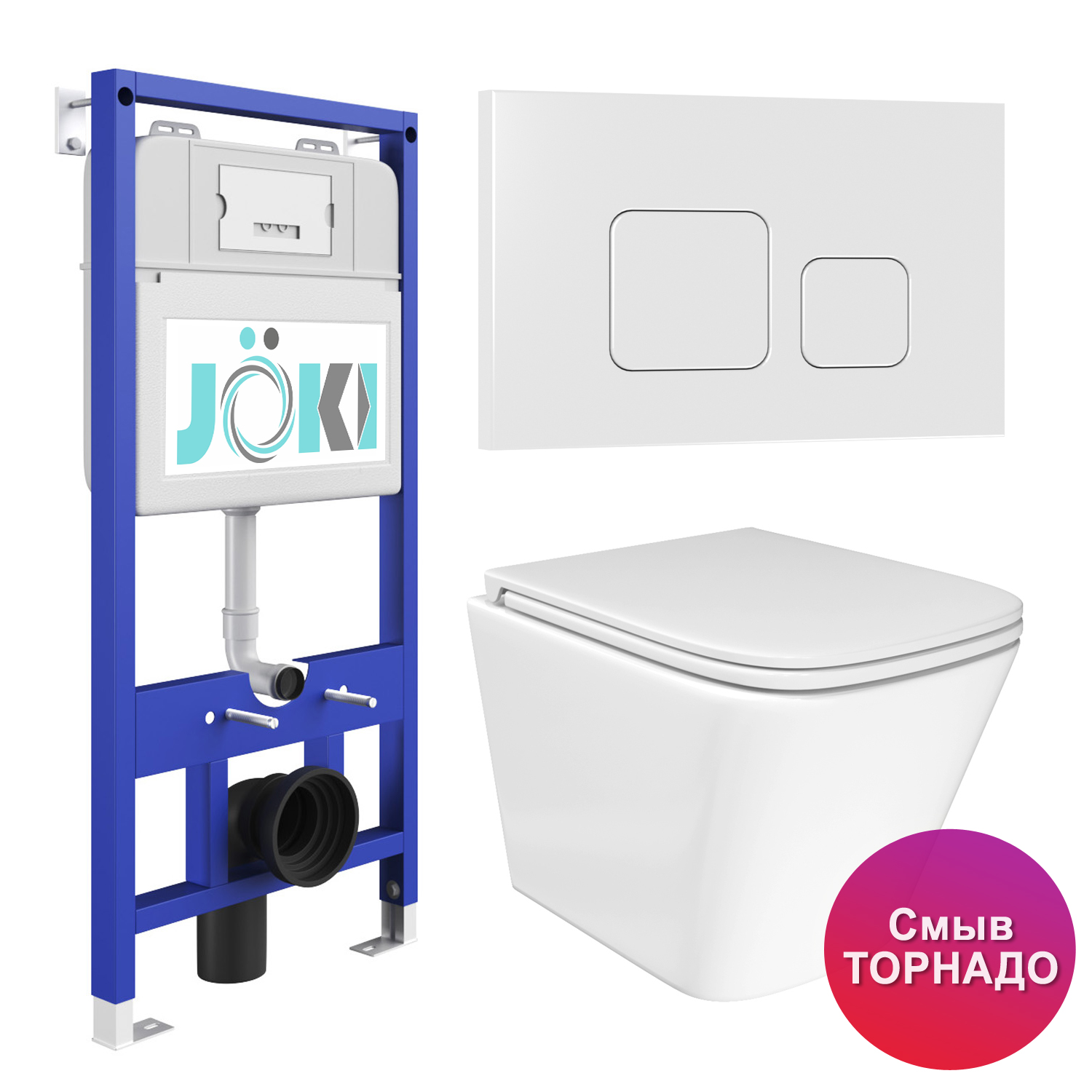 Комплект JOKI: инсталляция JK01150+кнопка JK021531WM белый+Verna T JK3031025 белый унитаз, Verna JKS303011021WM
Комплект JOKI: инсталляция JK01150+кнопка JK021531WM белый+Verna T JK3031025 белый унитаз, Verna JKS303011021WM