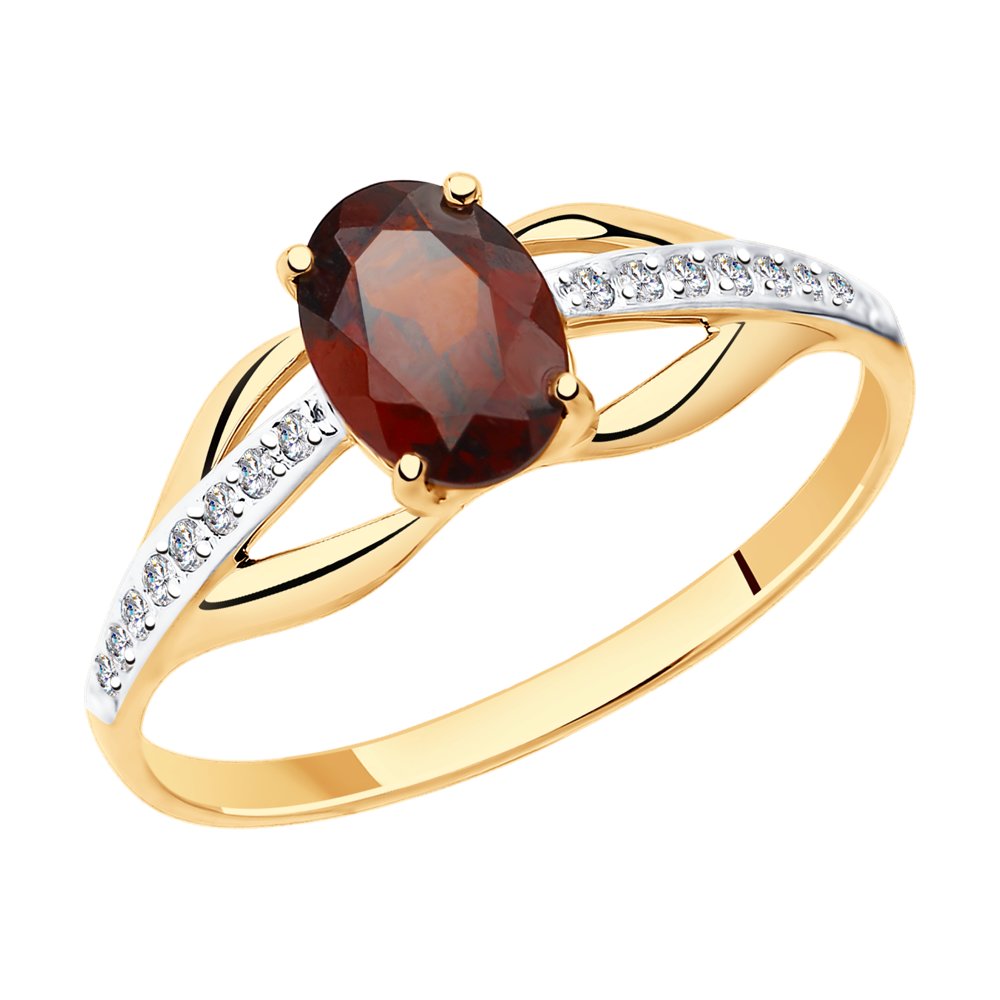Кольцо из красного золота с фианитом/гранатом р. 19 Diamant 51-310-00256-2, 51-310-00256-2
Кольцо из красного золота с фианитом/гранатом р. 19 Diamant 51-310-00256-2, 51-310-00256-2