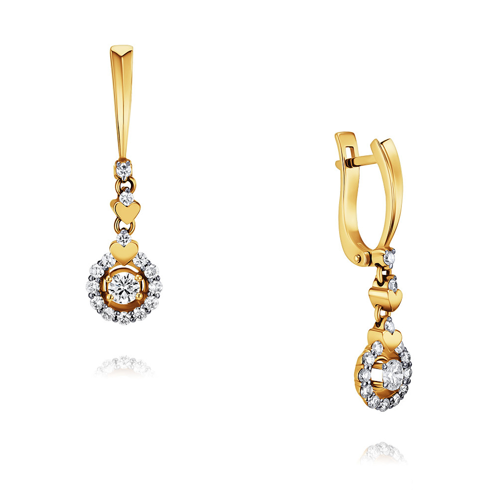 Серьги подвески из желтого золота с бриллиантом ADAMAS 2457779/01-А55-41, 2457779/01-А55-41
Серьги подвески из желтого золота с бриллиантом ADAMAS 2457779/01-А55-41, 2457779/01-А55-41