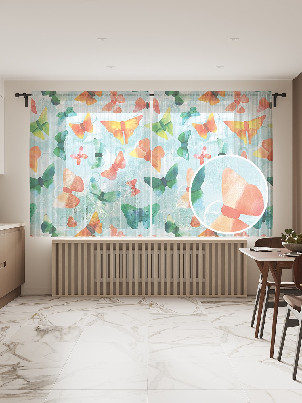 Фототюль JoyArty "Акварельные бабочки" 145x180см, 2 полотна, лента, 50 крючков, Акварельные бабочки
Фототюль JoyArty "Акварельные бабочки" 145x180см, 2 полотна, лента, 50 крючков, Акварельные бабочки