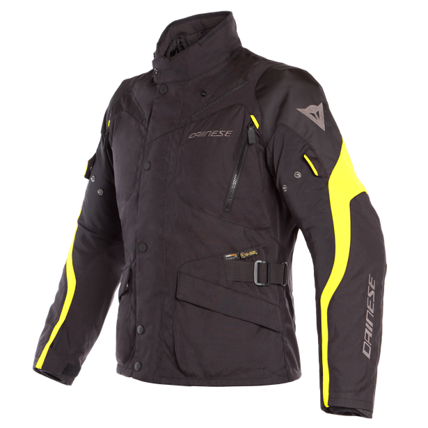 фото Куртка текстильная dainese tempest 2 d-dry black/black/fluo-yellow (р.58)