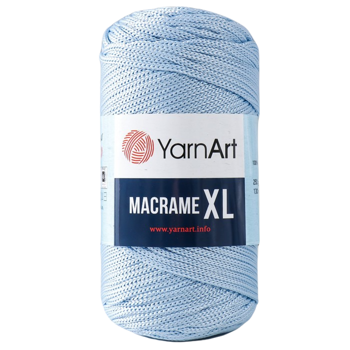 Пряжа "Macrame XL" 100% полиэстер 130м/250г (133 голубой), Пряжа для вязания "Macrame XL"
Пряжа "Macrame XL" 100% полиэстер 130м/250г (133 голубой), Пряжа для вязания "Macrame XL"