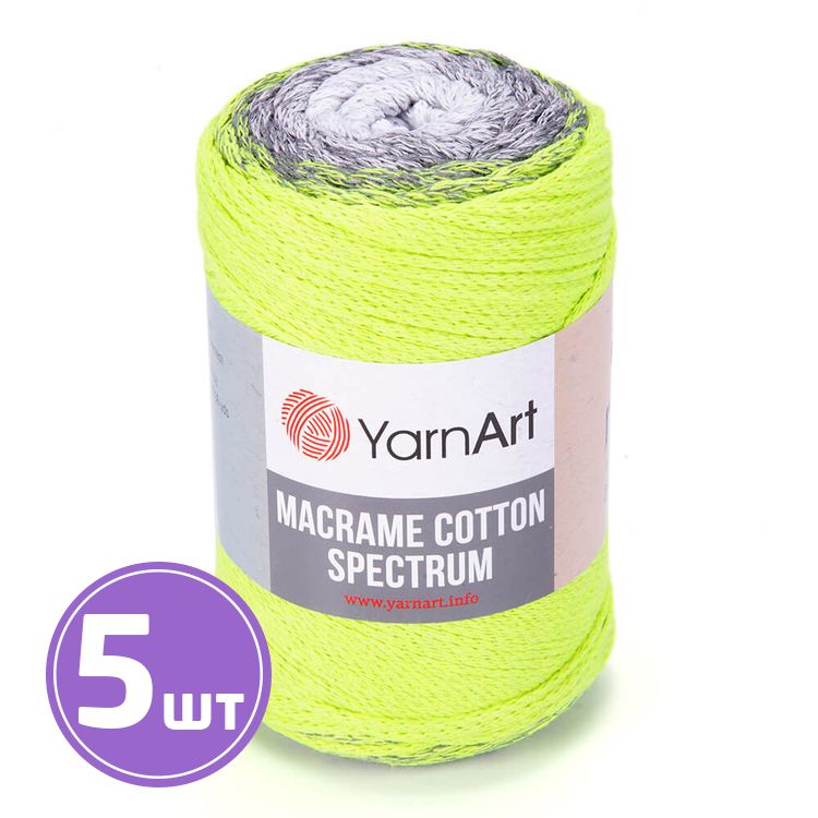 Пряжа YarnArt Macrame cotton spectrum 1326 мультиколор 5 шт по 250 г, Разноцветный
Пряжа YarnArt Macrame cotton spectrum 1326 мультиколор 5 шт по 250 г, Разноцветный