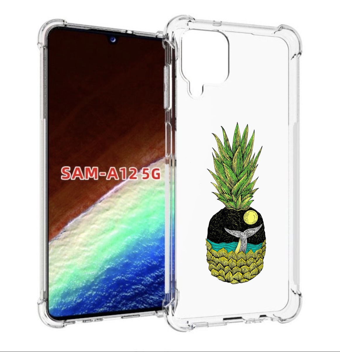 Чехол MyPads ананас с китом для Samsung Galaxy A12 (SM-A125F) 2020/21/A12 Nacho SM-A127F, Прозрачный, Tocco
Чехол MyPads ананас с китом для Samsung Galaxy A12 (SM-A125F) 2020/21/A12 Nacho SM-A127F, Прозрачный, Tocco