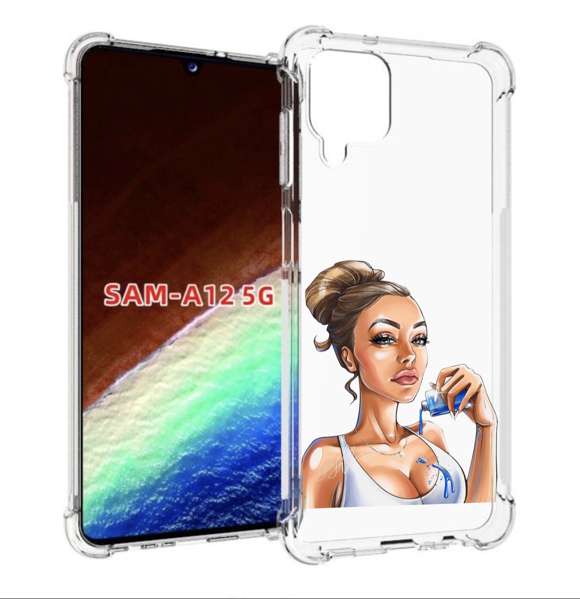 Чехол MyPads девушка-пролила-краску женский для Samsung Galaxy A12 (SM-A125F) 2020/21, Прозрачный, Tocco
Чехол MyPads девушка-пролила-краску женский для Samsung Galaxy A12 (SM-A125F) 2020/21, Прозрачный, Tocco