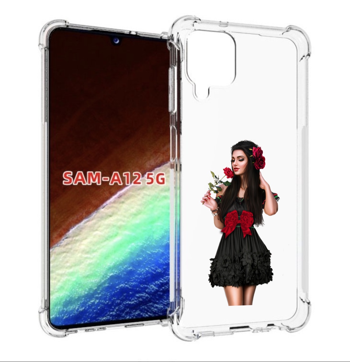 Чехол MyPads девушка-в-черном-платье-с-розой женский для Samsung Galaxy A12 (SM-A125F), Прозрачный, Tocco
Чехол MyPads девушка-в-черном-платье-с-розой женский для Samsung Galaxy A12 (SM-A125F), Прозрачный, Tocco
