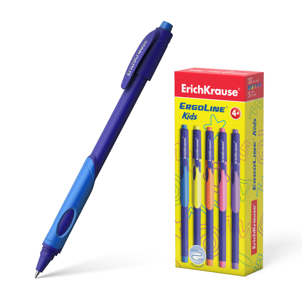 Ручка шариковая ErichKrause ErgoLine Kids Stick&Grip Neon 0,7 Super Glide Technology 10 шт, ErgoLine Kids
Ручка шариковая ErichKrause ErgoLine Kids Stick&Grip Neon 0,7 Super Glide Technology 10 шт, ErgoLine Kids