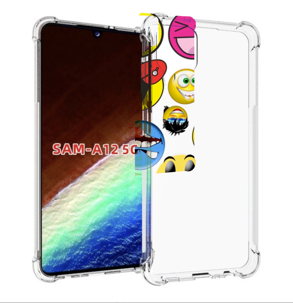 Чехол MyPads Смайлики для Samsung Galaxy A12 (SM-A125F) 2020/21/A12 Nacho SM-A127F, Прозрачный, Tocco
Чехол MyPads Смайлики для Samsung Galaxy A12 (SM-A125F) 2020/21/A12 Nacho SM-A127F, Прозрачный, Tocco