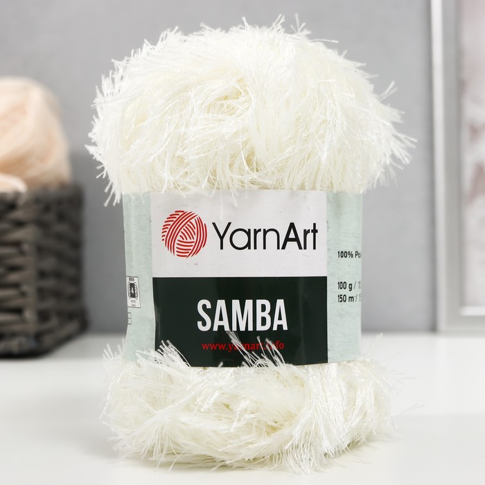 Пряжа "Samba" 100% полиэстер 150м/100гр (830 молочный), Белый, Пряжа для вязания "Samba"
Пряжа "Samba" 100% полиэстер 150м/100гр (830 молочный), Белый, Пряжа для вязания "Samba"