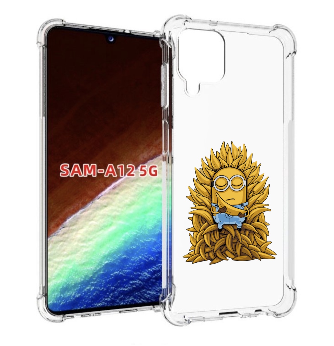 Чехол MyPads Миньон с бананами для Samsung Galaxy A12 (SM-A125F) 2020/21, Прозрачный, Tocco
Чехол MyPads Миньон с бананами для Samsung Galaxy A12 (SM-A125F) 2020/21, Прозрачный, Tocco