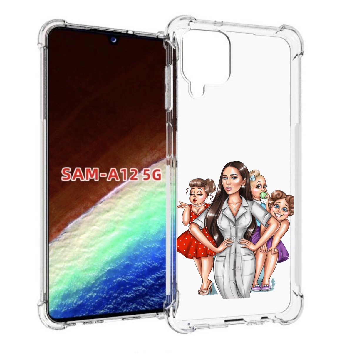 Чехол MyPads Милые-дамы женский для Samsung Galaxy A12 (SM-A125F) 2020/21, Прозрачный, Tocco
Чехол MyPads Милые-дамы женский для Samsung Galaxy A12 (SM-A125F) 2020/21, Прозрачный, Tocco