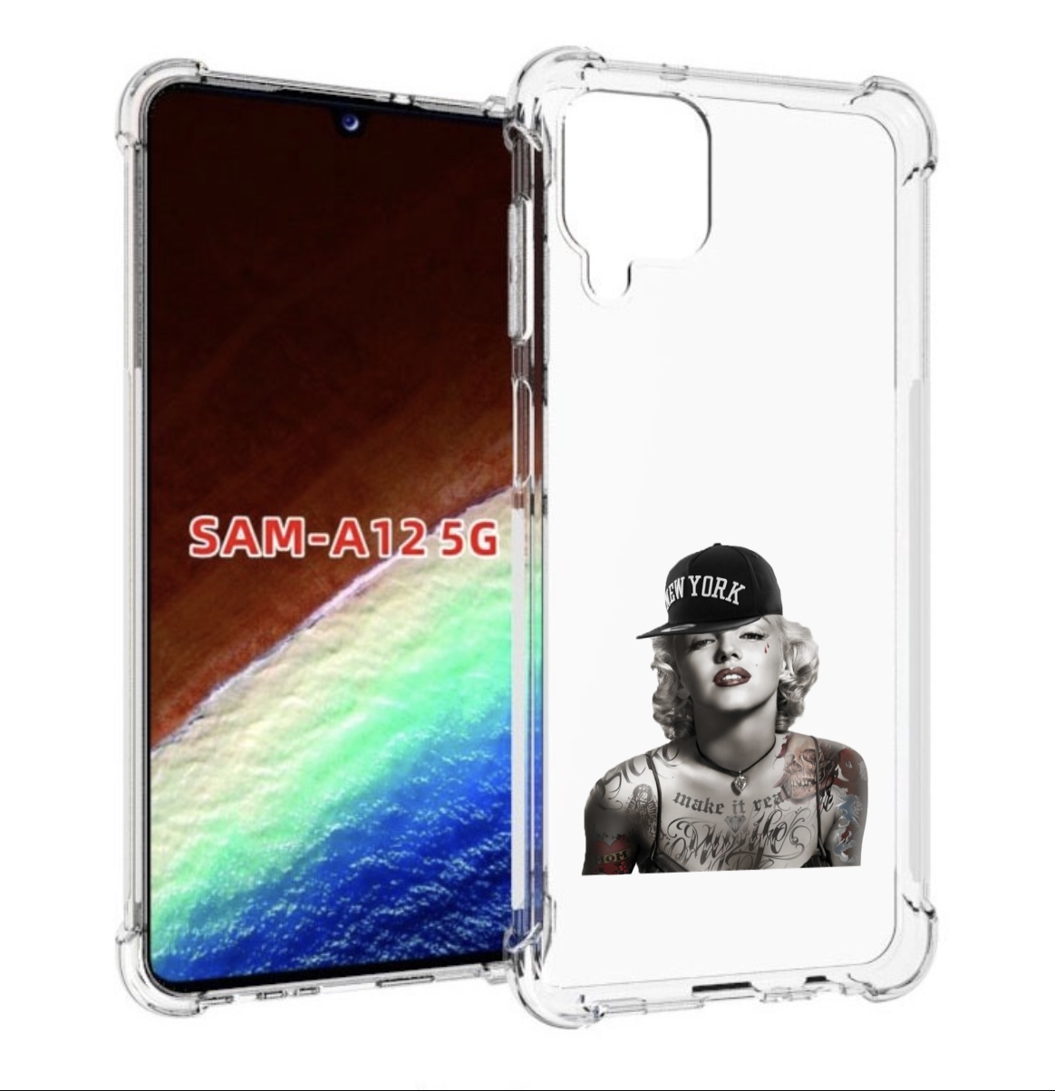 Чехол MyPads Мерлин Монро с тату женский для Samsung Galaxy A12 (SM-A125F) 2020/21, Прозрачный, Tocco
Чехол MyPads Мерлин Монро с тату женский для Samsung Galaxy A12 (SM-A125F) 2020/21, Прозрачный, Tocco