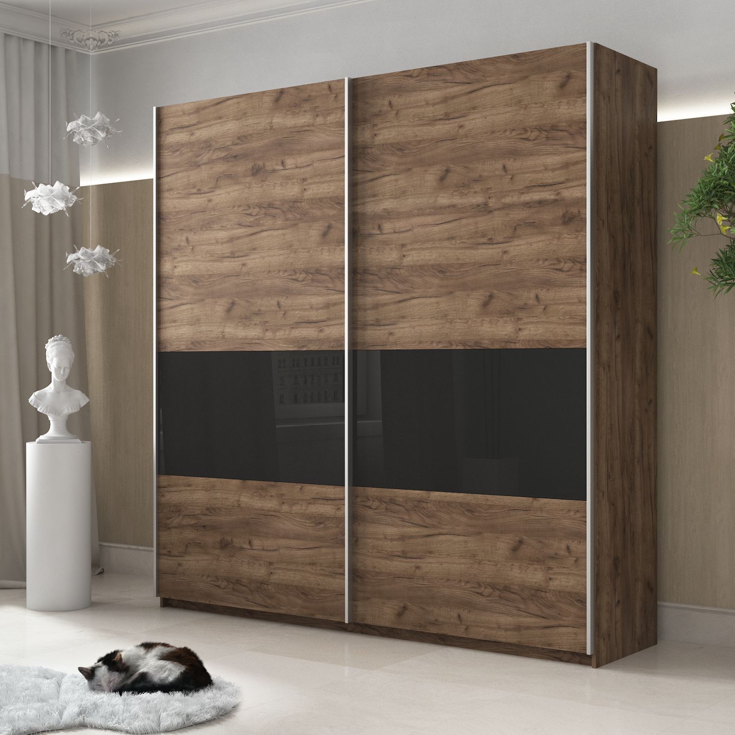 Шкаф-купе Е1 Широкий Прайм ДСП/Стекло черное 220х57х230, крафт табачный стекло черное, Коричневый
Шкаф-купе Е1 Широкий Прайм ДСП/Стекло черное 220х57х230, крафт табачный стекло черное, Коричневый
