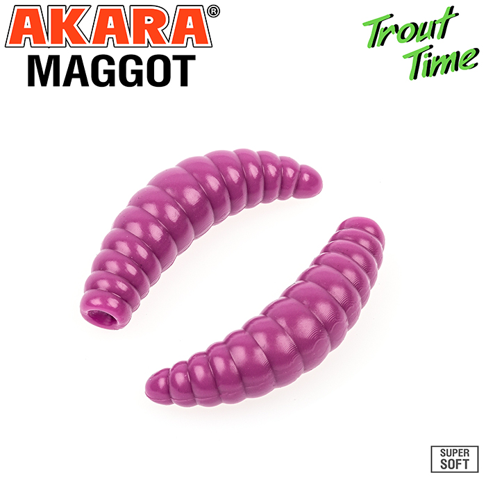 Приманка силиконовая (мягкая) AKARA TROUT TIME MAGGOT чеснок (MG1/6-459-GR-F10/1,6"/459), Фиолетовый
Приманка силиконовая (мягкая) AKARA TROUT TIME MAGGOT чеснок (MG1/6-459-GR-F10/1,6"/459), Фиолетовый