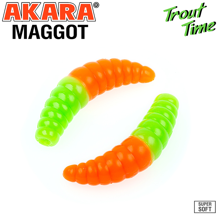 Приманка силиконовая (мягкая) AKARA TROUT TIME MAGGOT сыр (MG1/6-454-CH-F10/1,6"/454), Зеленый;оранжевый
Приманка силиконовая (мягкая) AKARA TROUT TIME MAGGOT сыр (MG1/6-454-CH-F10/1,6"/454), Зеленый;оранжевый