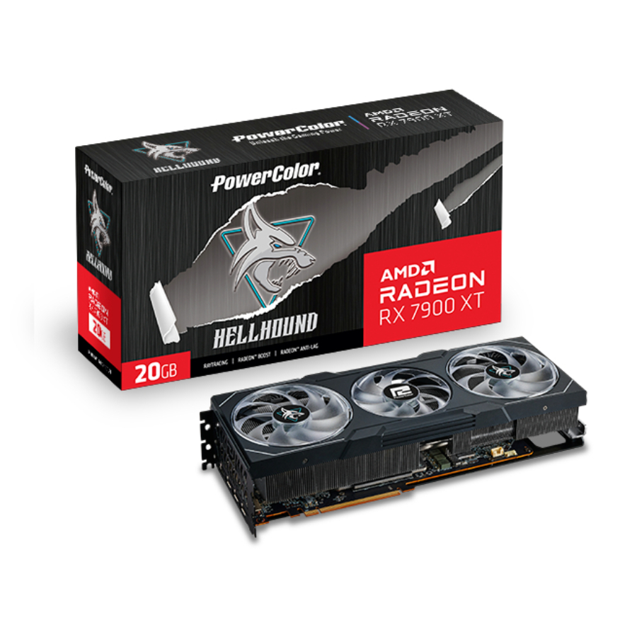 Видеокарта PowerColor NVIDIA Radeon RX 7900 XT Hellhound, Черный, Radeon RX 7900 XT Hellhound
Видеокарта PowerColor NVIDIA Radeon RX 7900 XT Hellhound, Черный, Radeon RX 7900 XT Hellhound