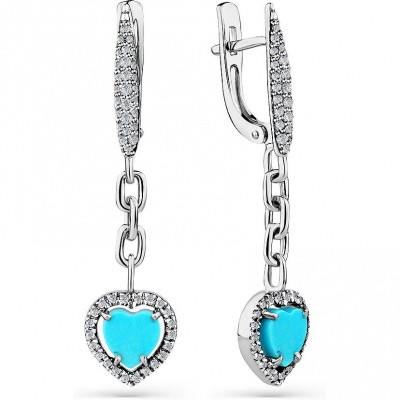 Серьги из белого золота с бирюзой и бриллиантами Master Brilliant 2-208579-00-38, 2-208579-00-38
Серьги из белого золота с бирюзой и бриллиантами Master Brilliant 2-208579-00-38, 2-208579-00-38