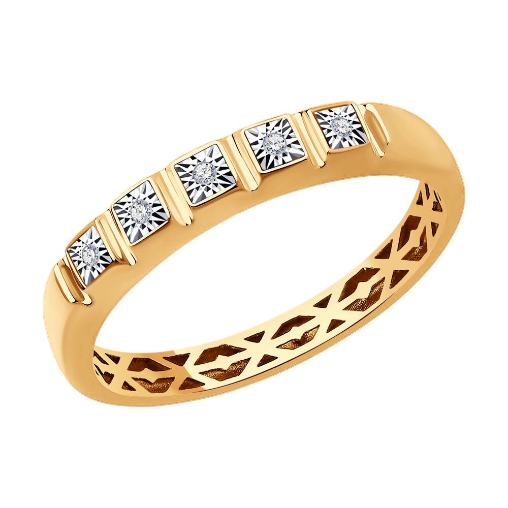 Кольцо из комбинированного золота с бриллиантом р. Diamant 51-210-01346-1, 51-210-01346-1
Кольцо из комбинированного золота с бриллиантом р. Diamant 51-210-01346-1, 51-210-01346-1