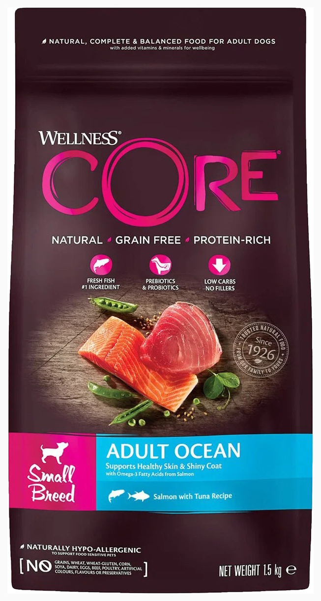 CORE CORE OCEAN DOG ADULT SMALL BREED беззерновой для взрослых собак маленьких пород с лос
CORE CORE OCEAN DOG ADULT SMALL BREED беззерновой для взрослых собак маленьких пород с лос