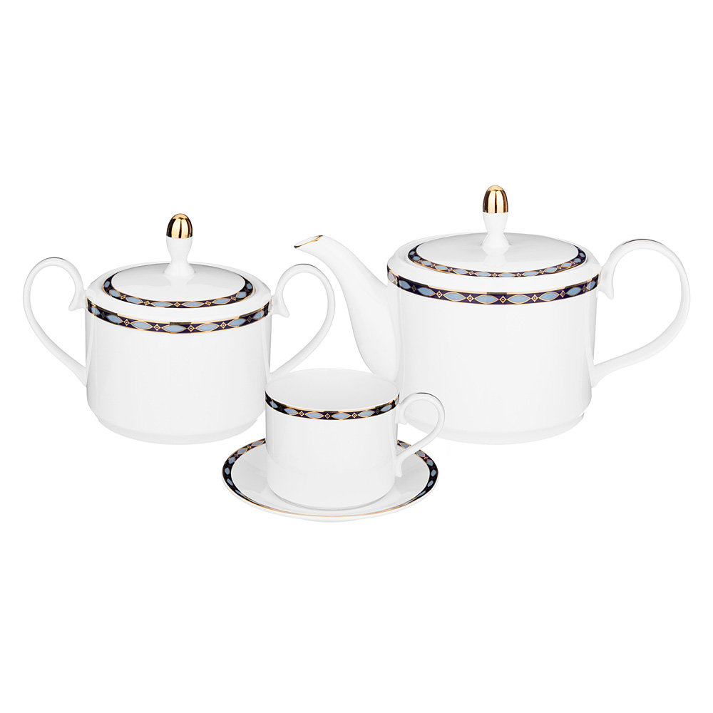 Чайный сервиз на 6 персон 14 предметов Lefard Glamour чашки блюдца фарфор 590-463_, Белый
Чайный сервиз на 6 персон 14 предметов Lefard Glamour чашки блюдца фарфор 590-463_, Белый