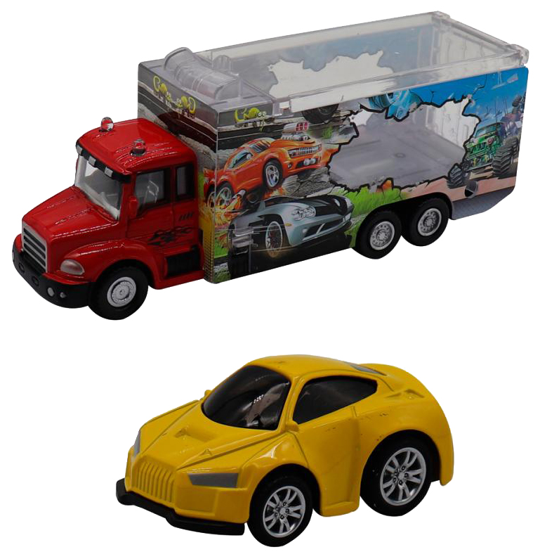 фото Набор грузовик и машинка die cast funky toys