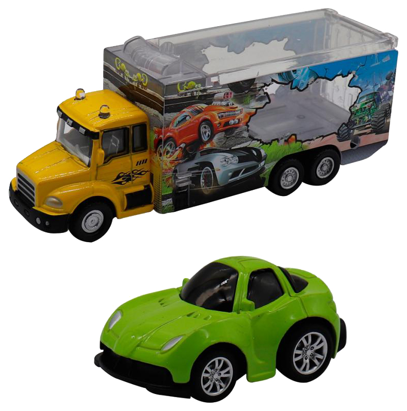 фото Набор грузовик и машинка die cast funky toys