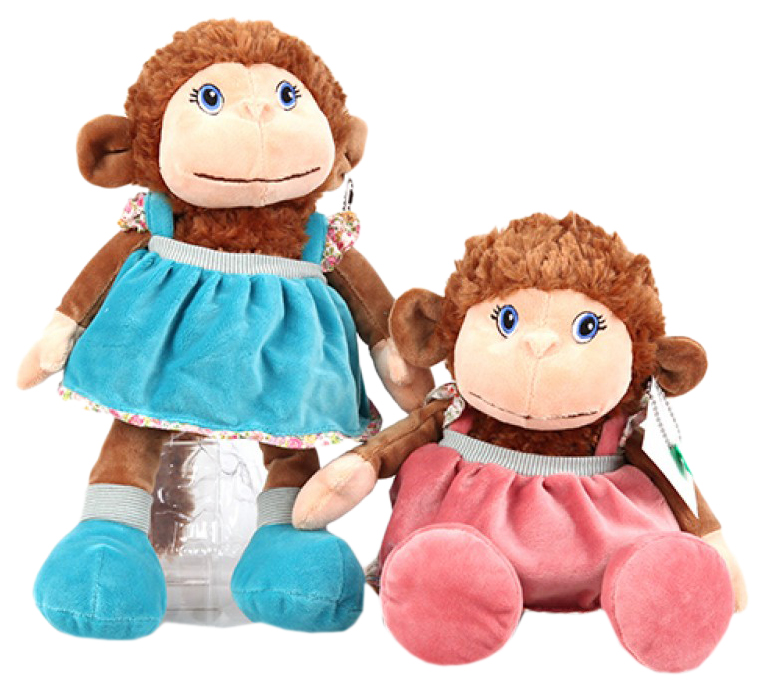 фото Обезьянка в платье 37 см в ассортименте plush apple