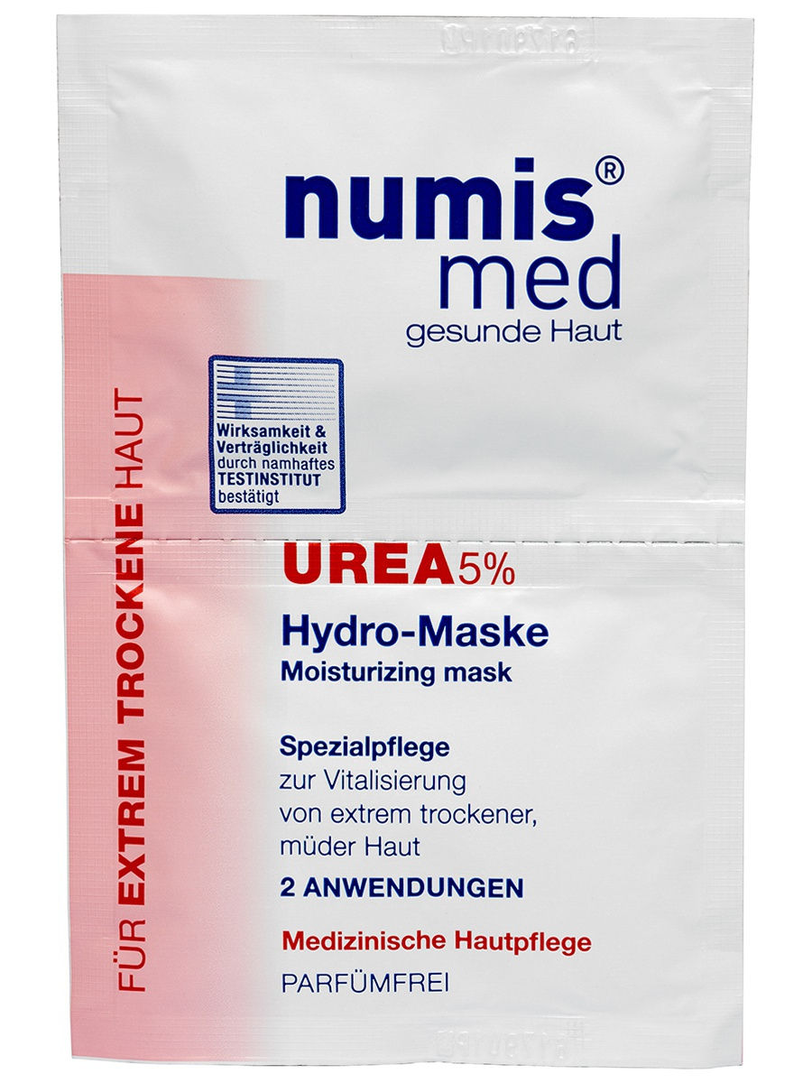 Numis® med Увлажняющая маска для лица с 5 % мочевиной, двойное саше по 8 мл, С 5 % мочевиной
Numis® med Увлажняющая маска для лица с 5 % мочевиной, двойное саше по 8 мл, С 5 % мочевиной