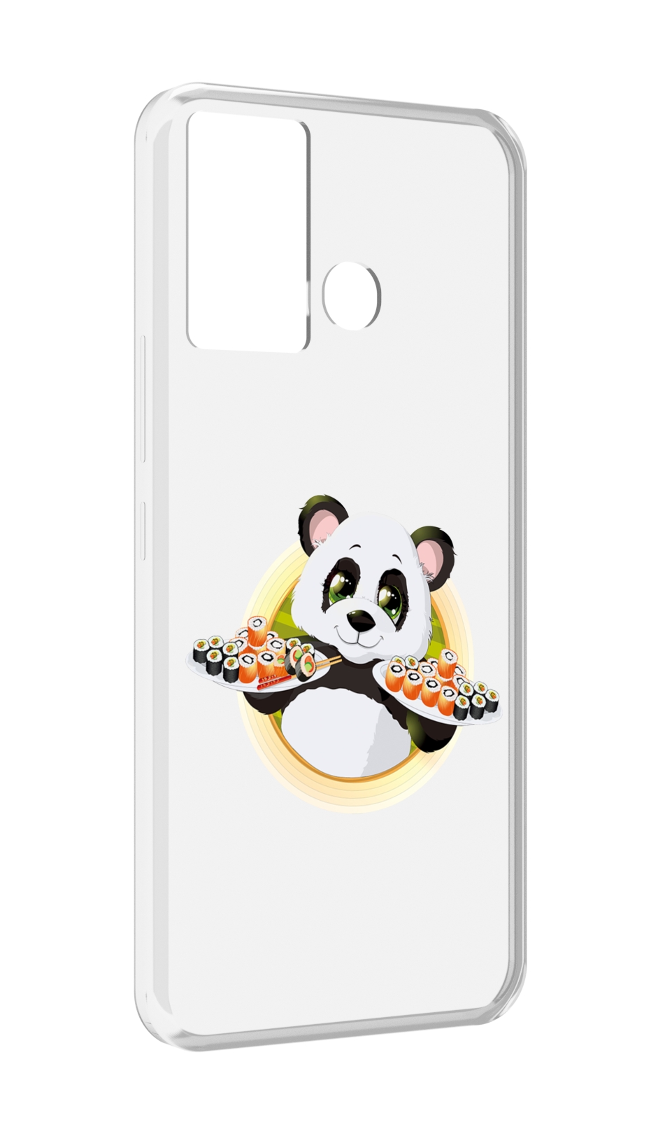 Чехол MyPads панда-с-суши для Infinix Hot 12 Play, Прозрачный, Tocco 
Чехол MyPads панда-с-суши для Infinix Hot 12 Play, Прозрачный, Tocco