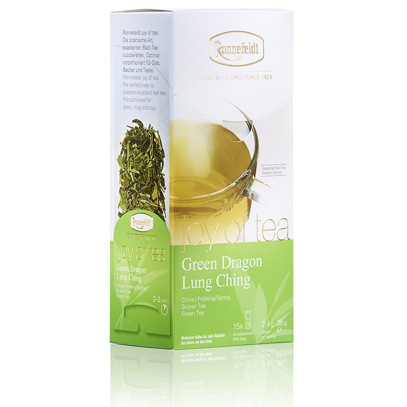 Чай зеленый Ronnefeldt Joy of Tea Green Dragon Lung Ching 2 пачки по 15 пакетиков, Ronnefeldt
Чай зеленый Ronnefeldt Joy of Tea Green Dragon Lung Ching 2 пачки по 15 пакетиков, Ronnefeldt
