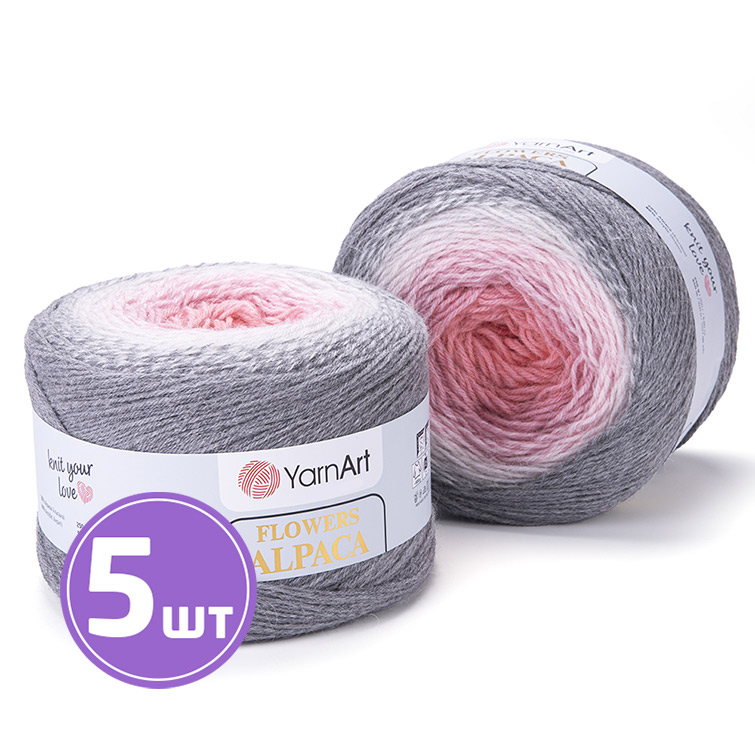 Пряжа YarnArt Flowers Alpaca Фловерс Альпака 406 мультиколор 5 шт по 250 г, Разноцветный
Пряжа YarnArt Flowers Alpaca Фловерс Альпака 406 мультиколор 5 шт по 250 г, Разноцветный