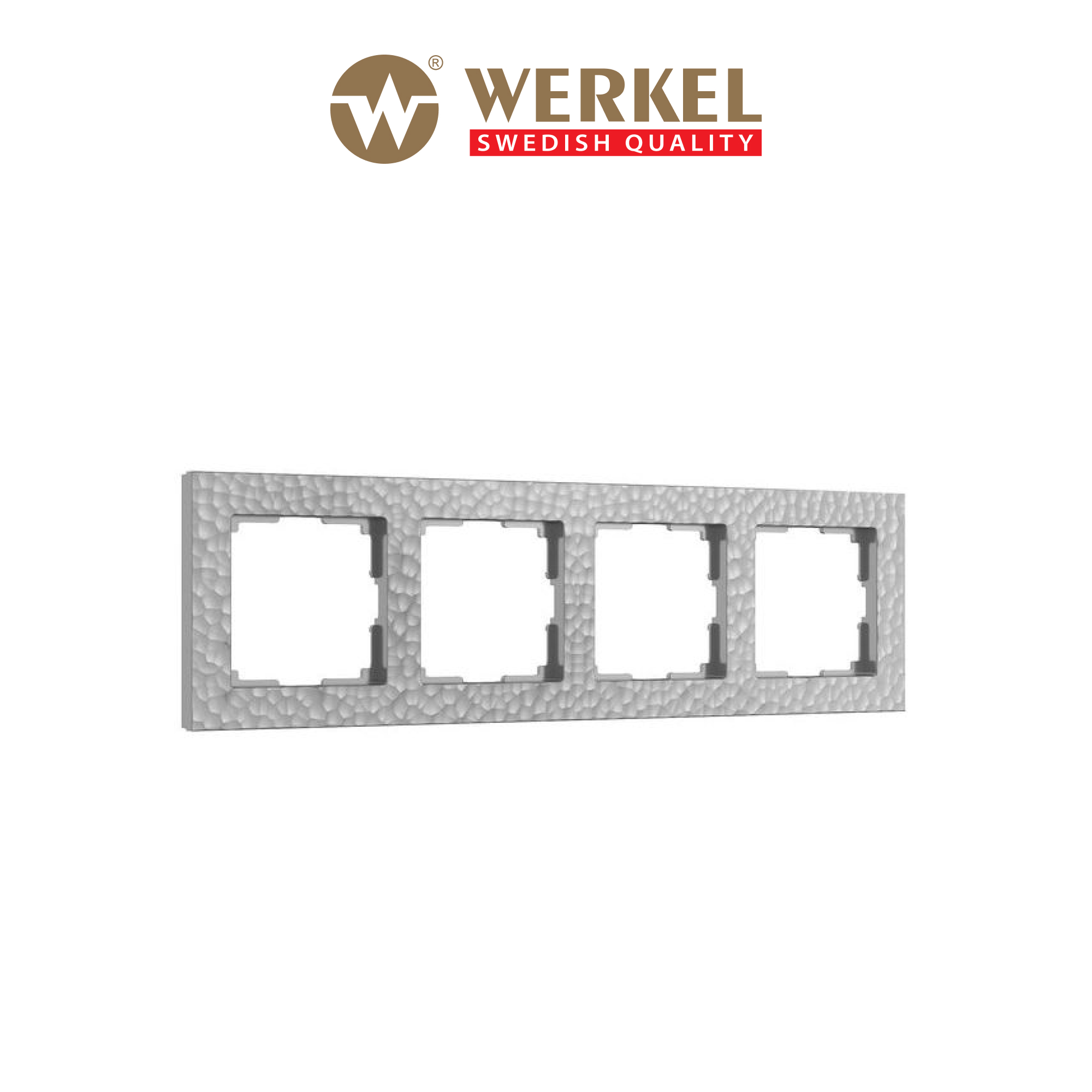 Рамка для розетки / выключателя на 4 поста Werkel W0042406 Hammer серебряный пластик, Серебристый, Hammer
Рамка для розетки / выключателя на 4 поста Werkel W0042406 Hammer серебряный пластик, Серебристый, Hammer