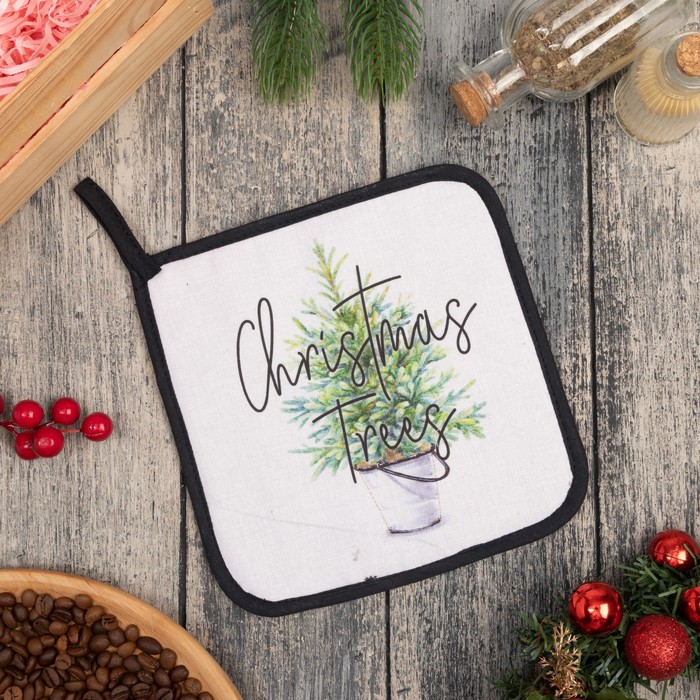 Прихватка «Christmas trees» 19х19 см, саржа, 100% х/л, ватин 250 г/м2, Белый, Кухонный текстиль к Новому году
Прихватка «Christmas trees» 19х19 см, саржа, 100% х/л, ватин 250 г/м2, Белый, Кухонный текстиль к Новому году